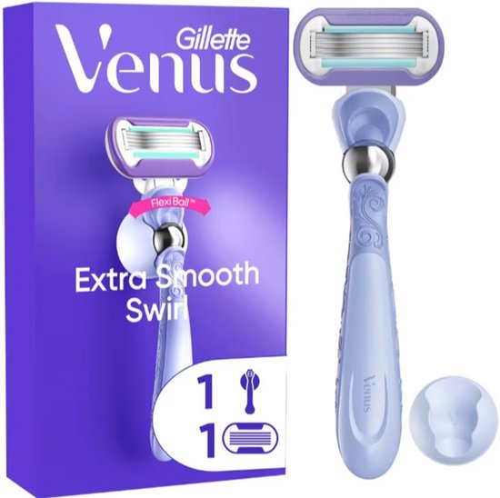 Gillette Venus Extra Smooth Swirl Scheersysteem - 1 Handvat + 1 Scheermesje- beschadigde verpakking