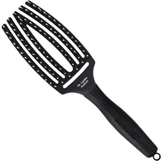 Olivia Garden Haarborstel - Fingerbrush M - Olivia Garden - Zwart - Verpakking beschadigd