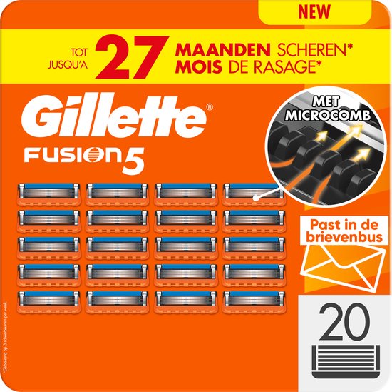 Gillette Fusion5 Rasierklingen für Herren – 20er-Pack – Beschädigte Verpackung
