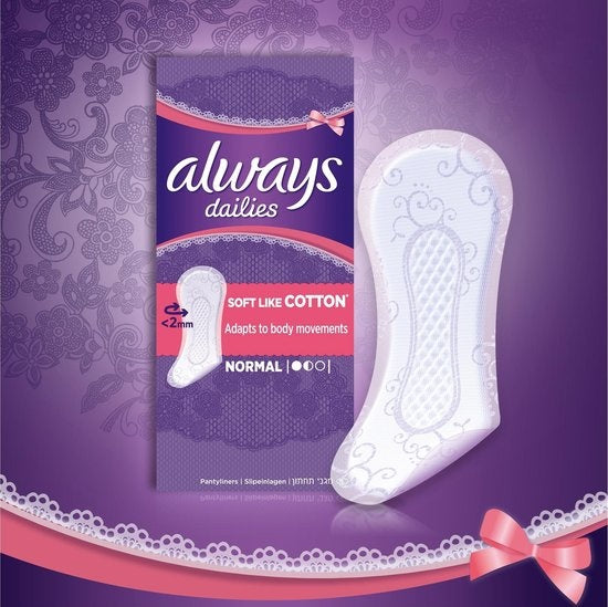 Always Dailies Soft Like Cotton Large - Panty Liners 48 pcs. - Packaging damaged