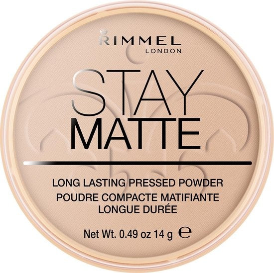 Rimmel London Stay Matte Pressed Powder – Seidiges Beige – Beige