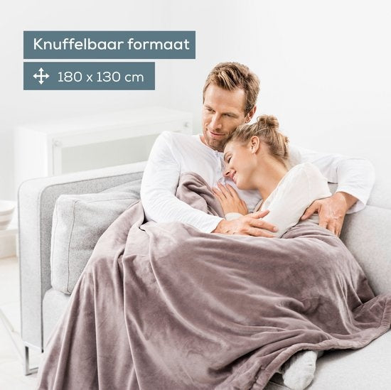 Beurer HD 75 Heizdecke – Test: sehr gut – 180 x 130 cm – 6 Heizstufen – Luxus-Heizdecke – Taupe – Beschädigte Verpackung