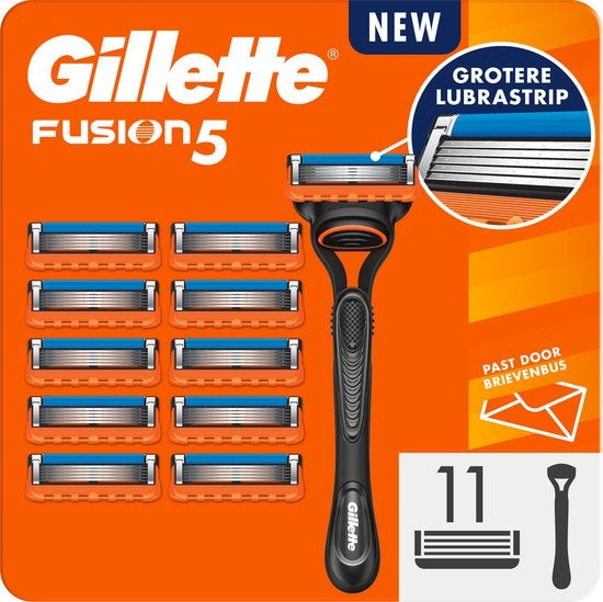 Gillette Fusion5 - 1 Razor For Men - 11 Razor Blades - Letterbox Packaging - Packaging Damaged