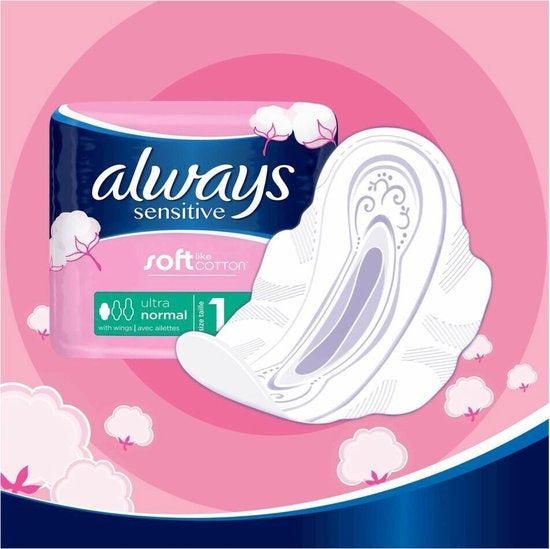 Always Sanitary Pads Normal 24 pieces