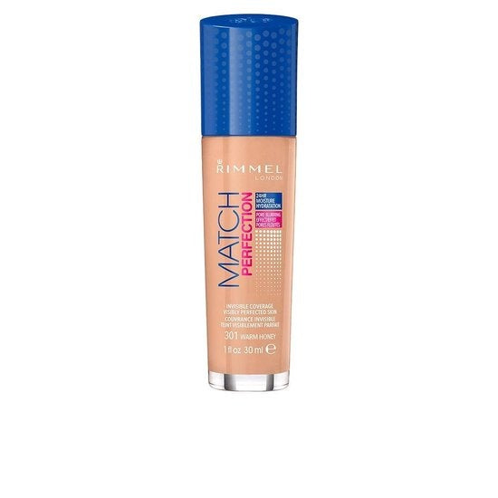 Rimmel London Match Perfection Foundation - 301 Warm Honey