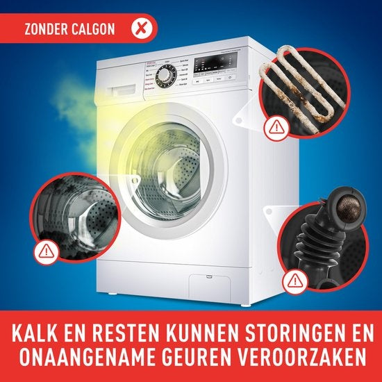 Calgon 4 in 1 Geconcentreerd Poeder Wasmachinereiniger en Anti Kalk - 67 Doseringen - Verpakking beschadigd