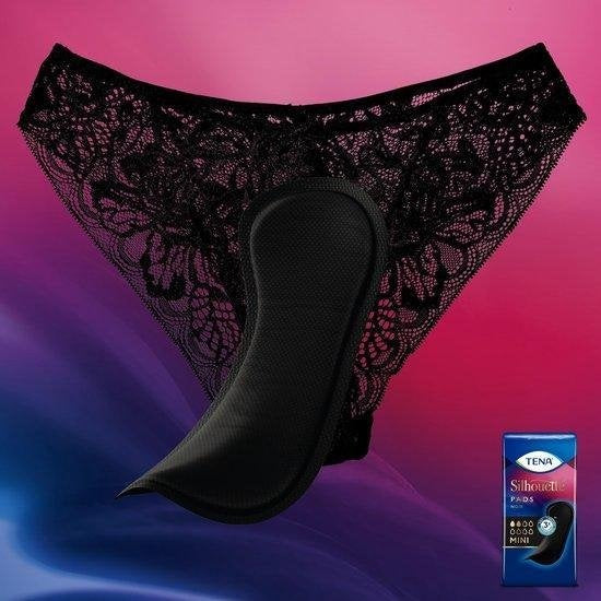 TENA Silhouette Noir Pads - 18 pieces - for urine loss (incontinence)