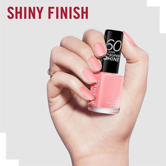 Rimmel London 60 seconds supershine nail polish - Ring A Ring O Roses - Soft Pink