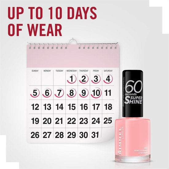 Rimmel London 60 seconds supershine nail polish - Ring A Ring O Roses - Soft Pink