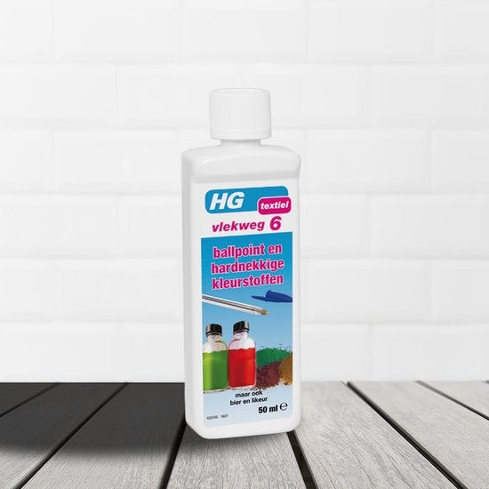 HG vlekweg 6 balpen en hardnekkige kleurstoffen - 50ml