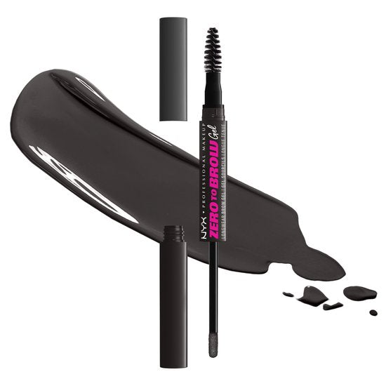 NYX Professional Makeup Zero to Brow - Black - Wenkbrauwgel Zwart