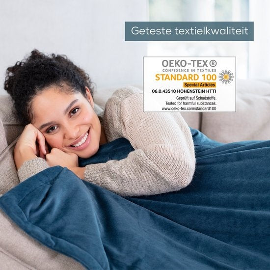 Beurer HD 75 Warmtedeken - Test: zeer goed - 180 x 130 cm - 6 Warmtestanden - Luxe elektrische bovendeken Cosy Ocean