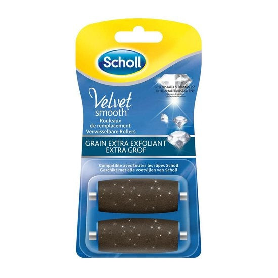 Scholl Fußfeile – Velvet Smooth Nachfüllung – Extra grob – 2 Stück – Verpackung beschädigt