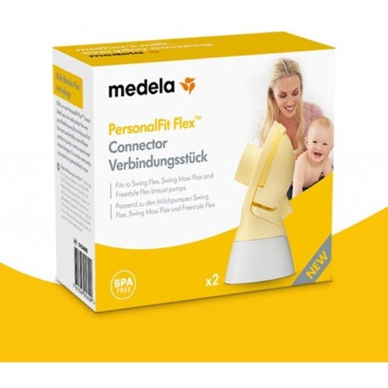 Medela PersonalFit Flex Connector - 2 pieces (for Swing Flex and Swing Maxi Flex) - Packaging damaged