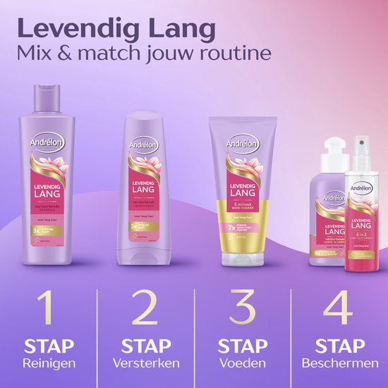 Andrelon 5-in-1 Anti-Klit Spray Levendig Lang 150 ml - Beschadigde Verpakking