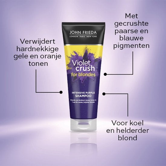 John Frieda Violet Crush Intense Shampoo für Blondinen – 250 ml