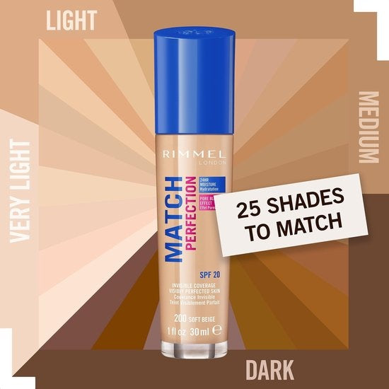 Rimmel London Match Perfection Foundation - Soft Beige