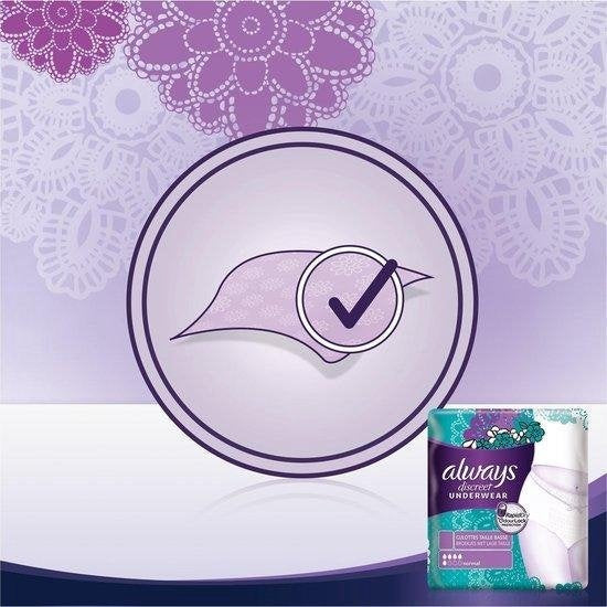 Always Discreet Normal Panties for Urinary Incontinence - Size M - 12 Pieces - Packaging damaged