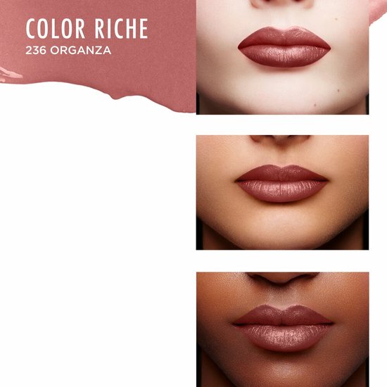 L'Oréal Paris Color Riche Satin Lipstick - Nourishing Lipstick Enriched with Vitamin E - 110 Made In Paris - 4.54g