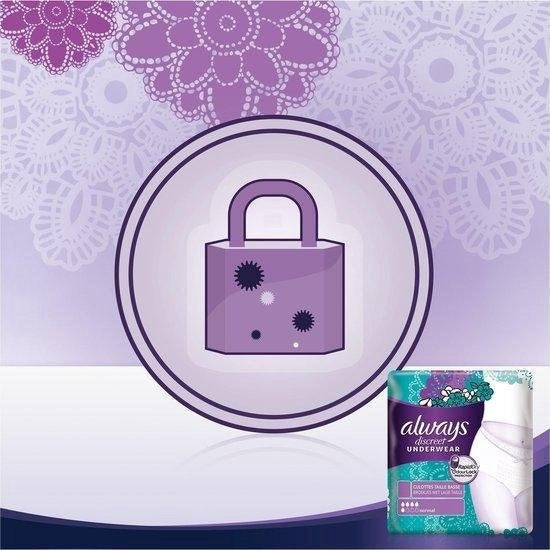 Always Discreet Normal Panties for Urinary Incontinence - Size M - 12 Pieces - Packaging damaged