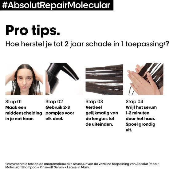 L'Oréal Professionnel Absolut Repair Molecular Rinse-off Serum Für strapaziertes Haar 250 ml