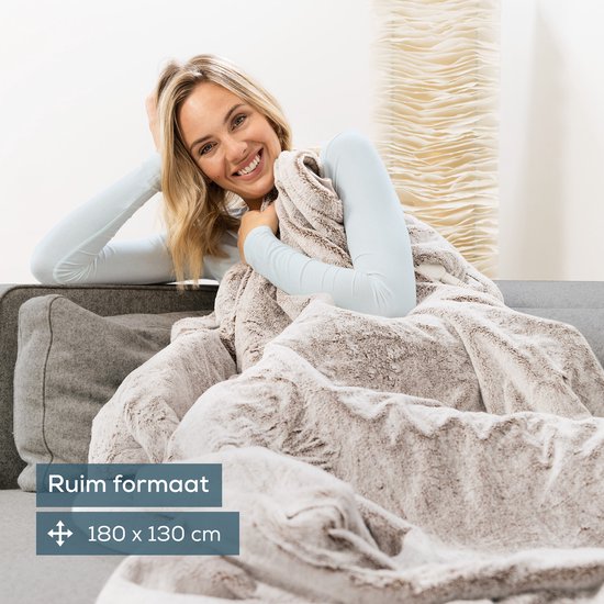 Beurer HD 75 Heizdecke – Test: sehr gut – 180 x 130 cm – 6 Heizstufen – Luxus-Heizdecke – Taupe – Beschädigte Verpackung