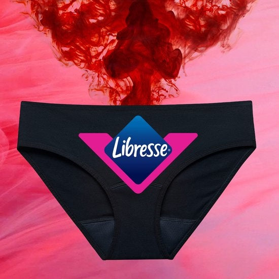 Libresse Menstruatie Ondergoed Wasbaar zwart biologisch katoen