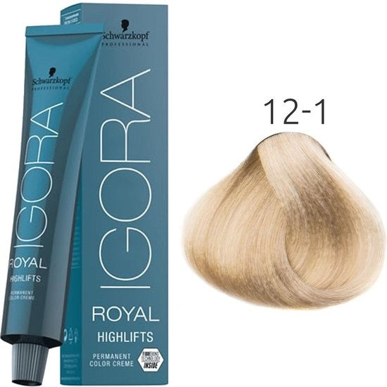 Schwarzkopf - Igora - Highlifts - 12-1 Speciaalblond Cendré 60 ml - Verpakking beschadigd