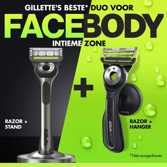 Gillette Labs Scheermes Duo-Verpakking - Scheersysteem voor Face en Body + Intimate - van Gillette- beschadigde verpakking