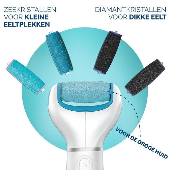 Scholl Velvet Smooth Interchangeable Roller Regular – 2 Stück – Hornhautentferner 2 Stück – Verpackung beschädigt