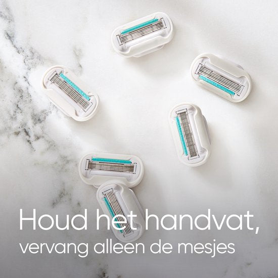 Gillette Venus Scheermesjes Deluxe Smooth Sensitive - 10 Navulmesjes - Brievenbusverpakking - Verpakking beschadigd