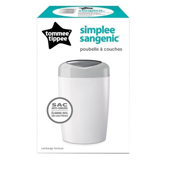 Tommee Tippee Simplee Sangenic Diaper Pail - Gray - Packaging missing