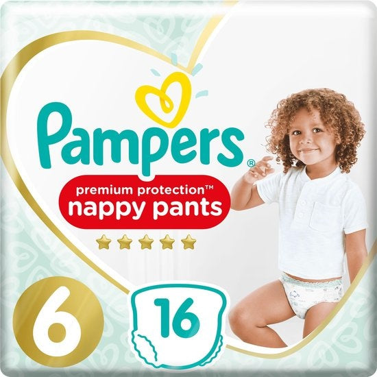 Pampers Premium Protection Pants - Size 6 (15+ kg) - 16 pieces