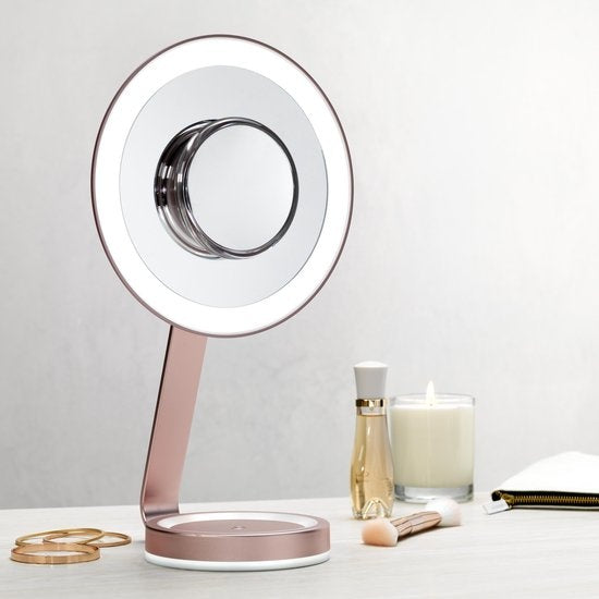 BaByliss LED Beauty Mirror Make-Up Mirror 9450E - LED lighting with 3 settings - Removable magnetic mirror 10x magnification - Packaging damaged