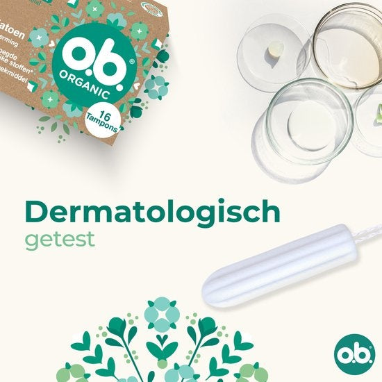 OB-Tampons Bio-Baumwolle Normal 16 Stück