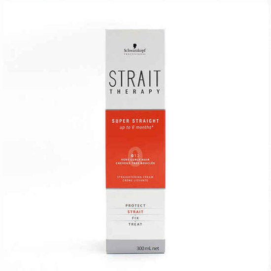 Haarstijlbehandeling Strait Therapy Cream 0 Schwarzkopf (300 ml) - Beschadigde Verpakking