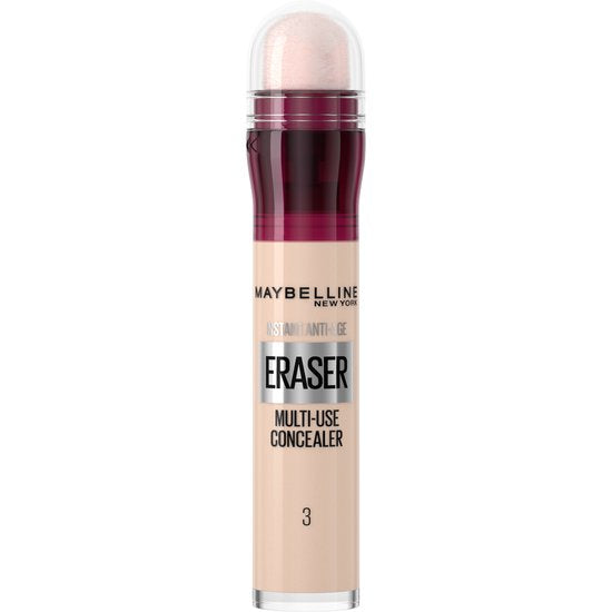 Maybelline New York - Instant Anti Age Eraser 03 Concealer, der Tränensäcke sichtbar kaschiert - Beige - 6,8 ml