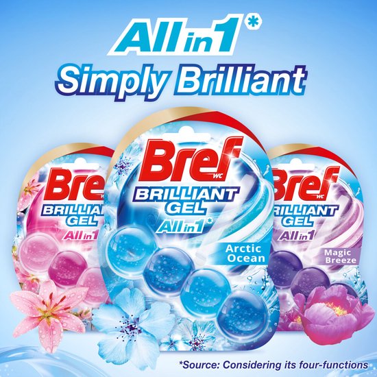 Bref - Toiletblok - Brilliant Gel - Arctic Ocean - 42g
