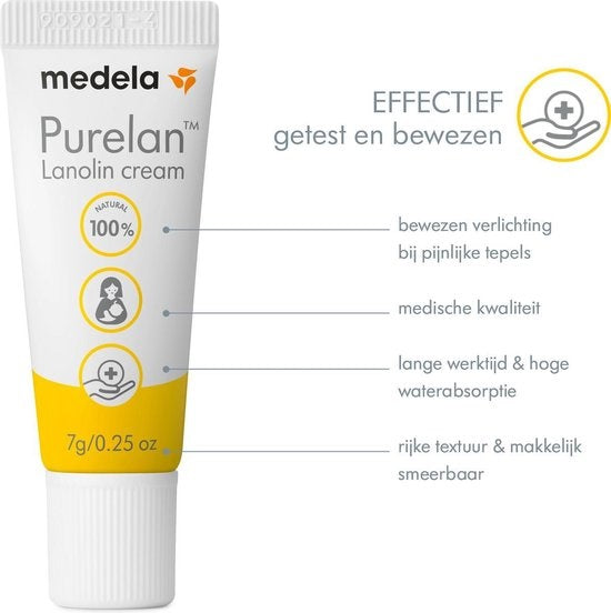 Medela - Purelan‚ Lanolin Ointment NEW - Tube 7gr - Packaging damaged