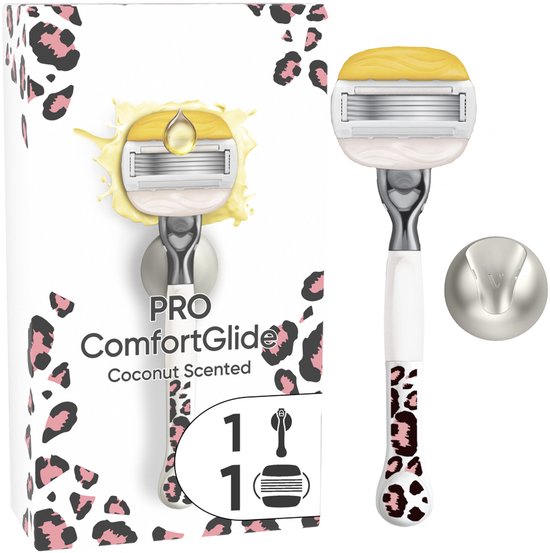 Gillette Venus Pro ComfortGlide Scheersysteem met Kokosgeur voor Vrouwen - 1 Scheermesje + 1 Handvat - Verpakking beschadigd