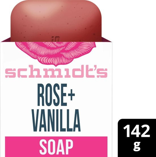 Schmidt's Rose + Vanilla Natural Soap Bar - 142 g