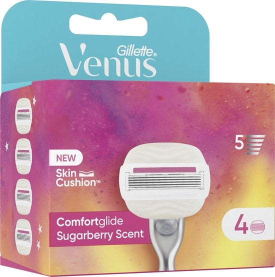 Gillette Venus Comfortglide Sugarberry - 4 Razor Blades - Packaging damaged