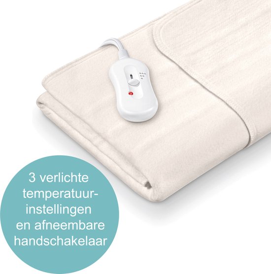 Sanitas SWB 20 Elektrische deken - Onderdeken - 150 x 80 cm - Beige - Verpakking beschadigd