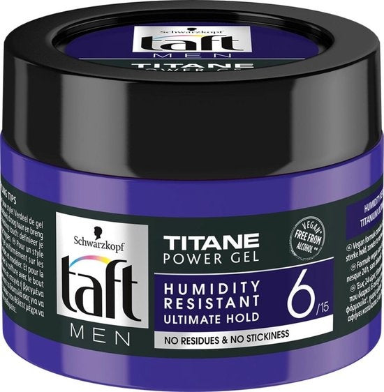 Schwarzkopf Taft Men Power Gel Titane Hold 6 - 250ml