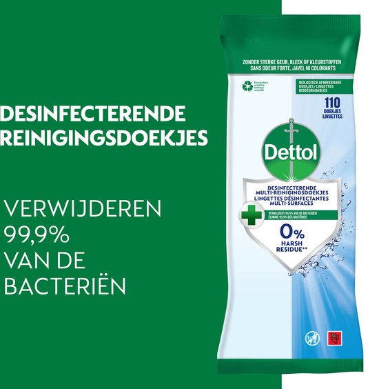 Dettol Hygienische Desinfektionstücher 110 Stück