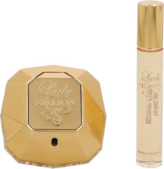 Paco Rabanne Lady Million Set 80ml eau de parfum spray + 20ml edp- Verpakking beschadigd