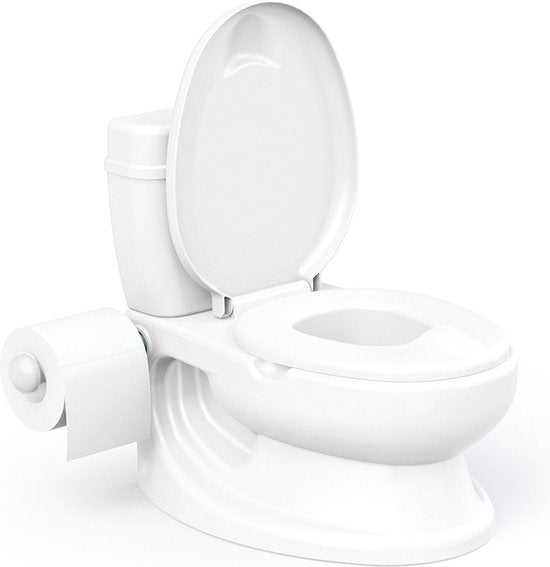Dolu Educational Children's Toilet with Sound - White - toilet trainer - Packaging damaged