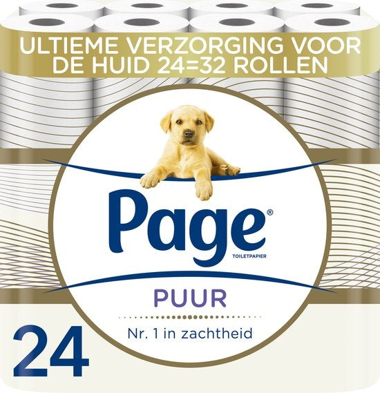 Page Puur Toiletpapier - 24 rollen - Extra duurzaam - Voordeelverpakking