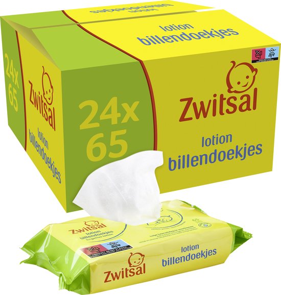 Zwitsal Lotion Billendoekjes - 24 x 65 stuks