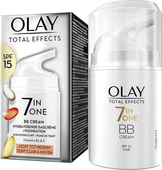 Olay Total Effects 7in1 BB Crème - Licht Tot Medium - SPF15 - 50ml - Verpakking beschadigd